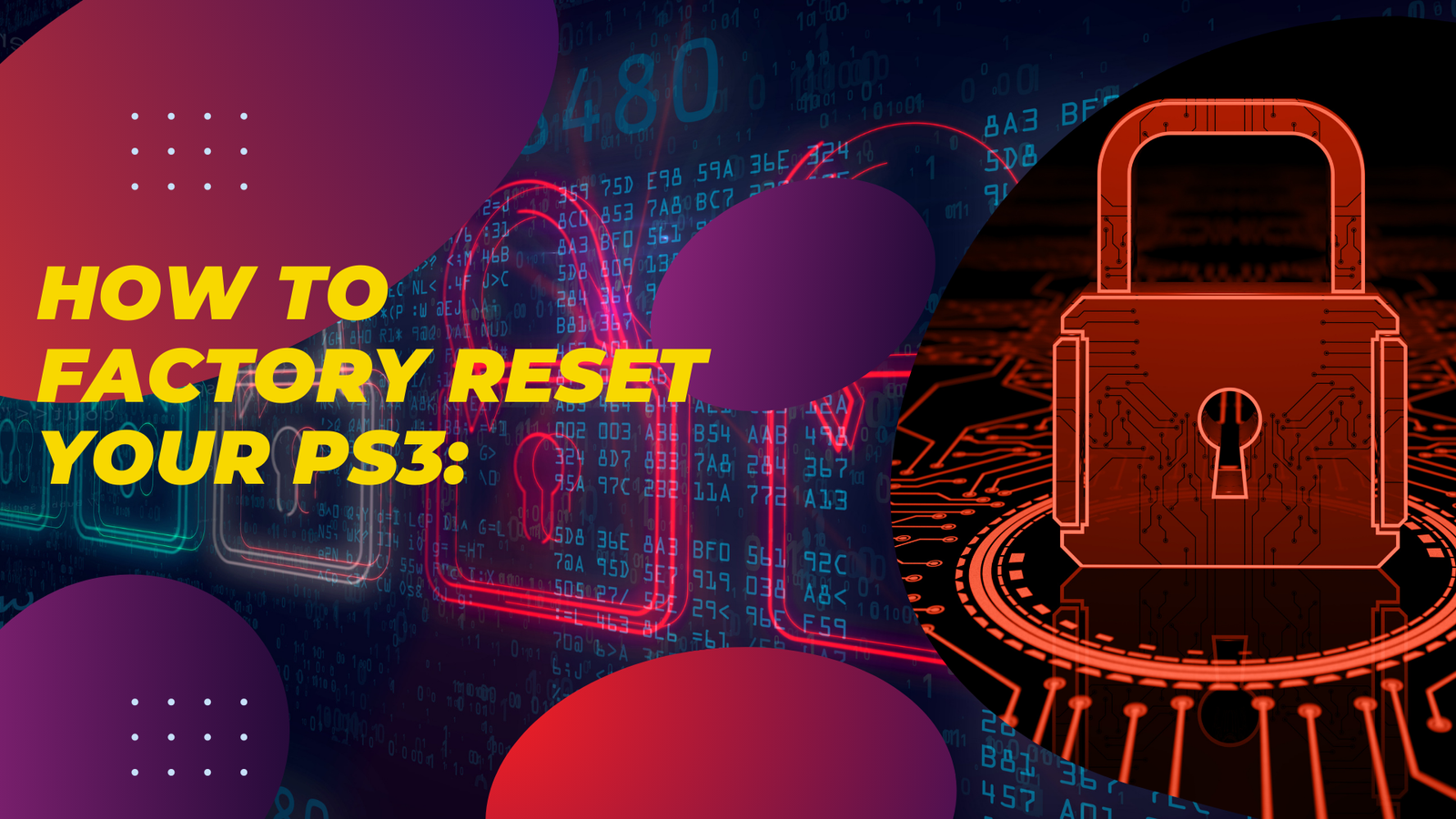 How to Factory Reset Your PS3…